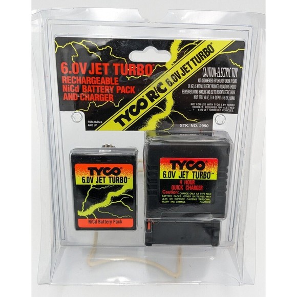 TYCO Toys Vtg 993 Tyco Rc 6v Jet Turbo Rechargeable Battery Pack